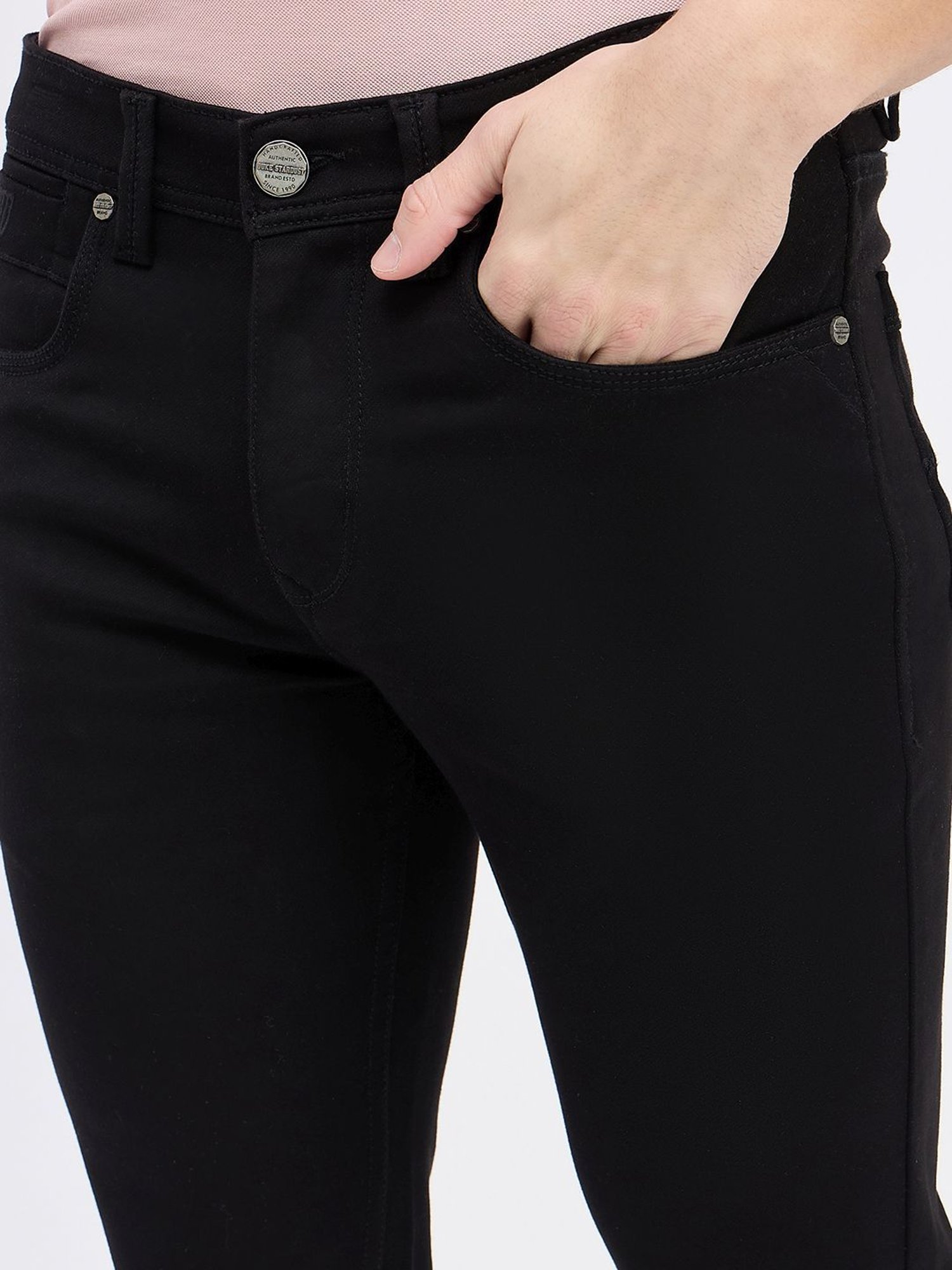 Duke Black Slim Fit Jeans