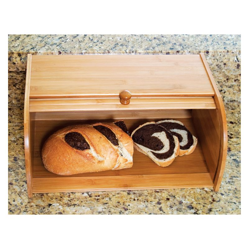 Lipper International Bamboo Rolltop Breadbox
