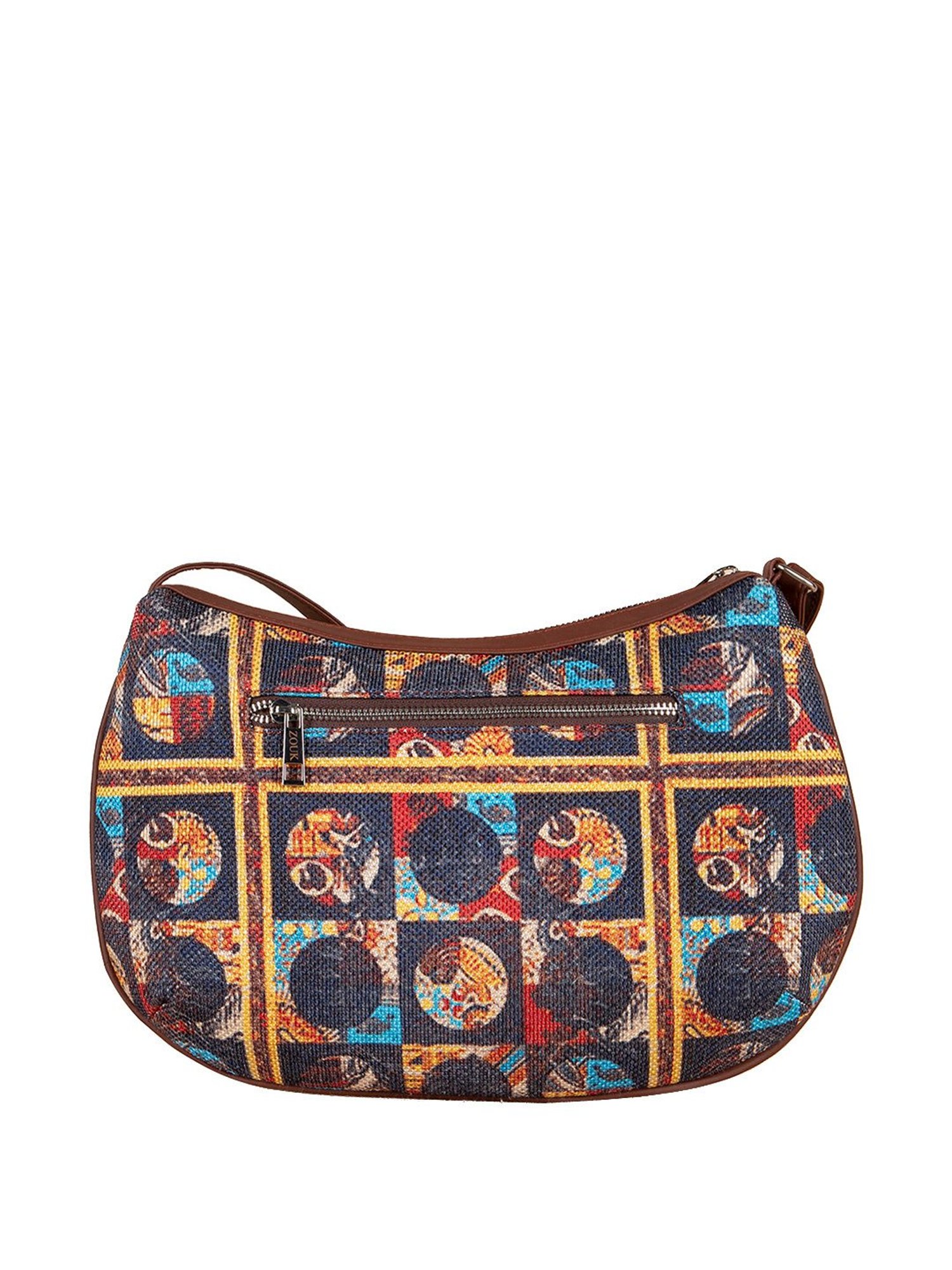 ZOUK Multicolor Printed Medium Sling Handbag