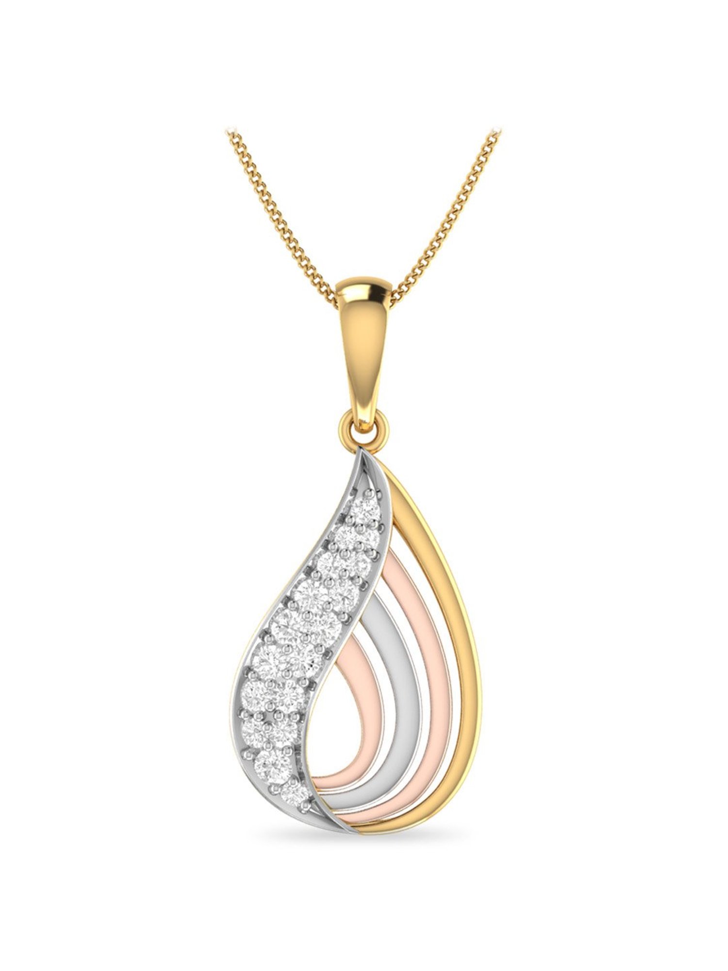 PC Jeweller Dalon 18k Gold Pendant without Chain for Women