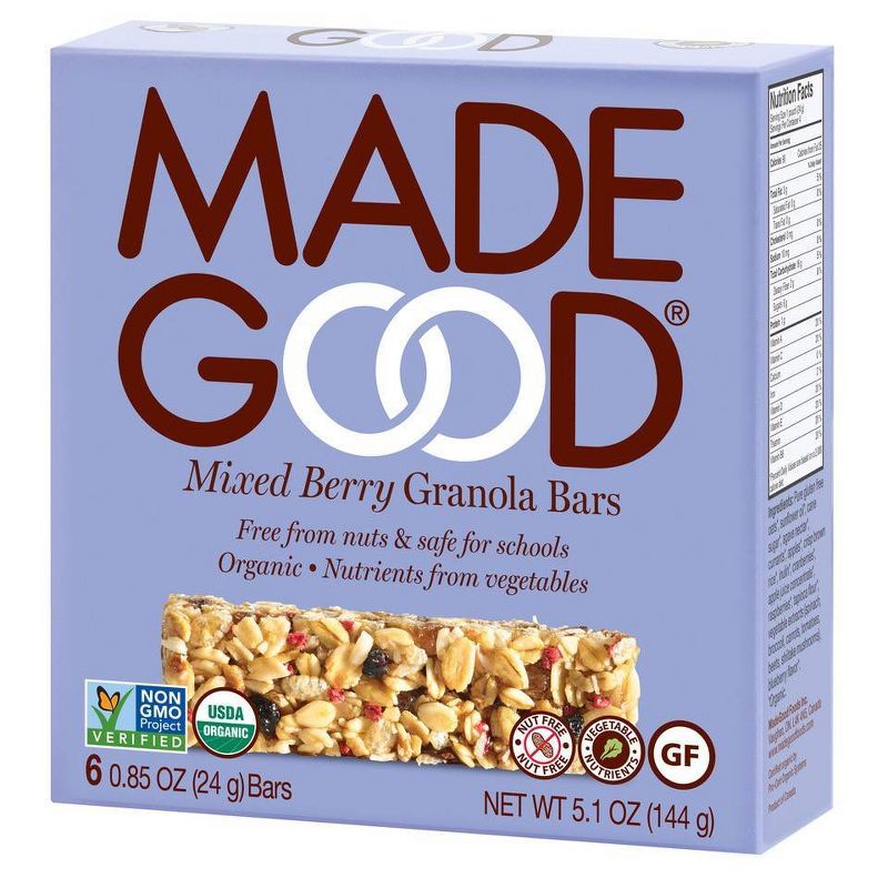 MadeGood Mixed Berry Granola Bars - 6ct