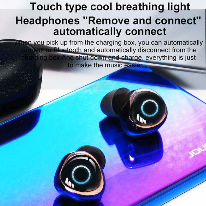 Q65 HiFi bluetooth Earphone TWS bluetooth 5.0 Earbuds Smart Touch Auto Pairing Call Stereo IPX7 Waterproof In-ear Headset
