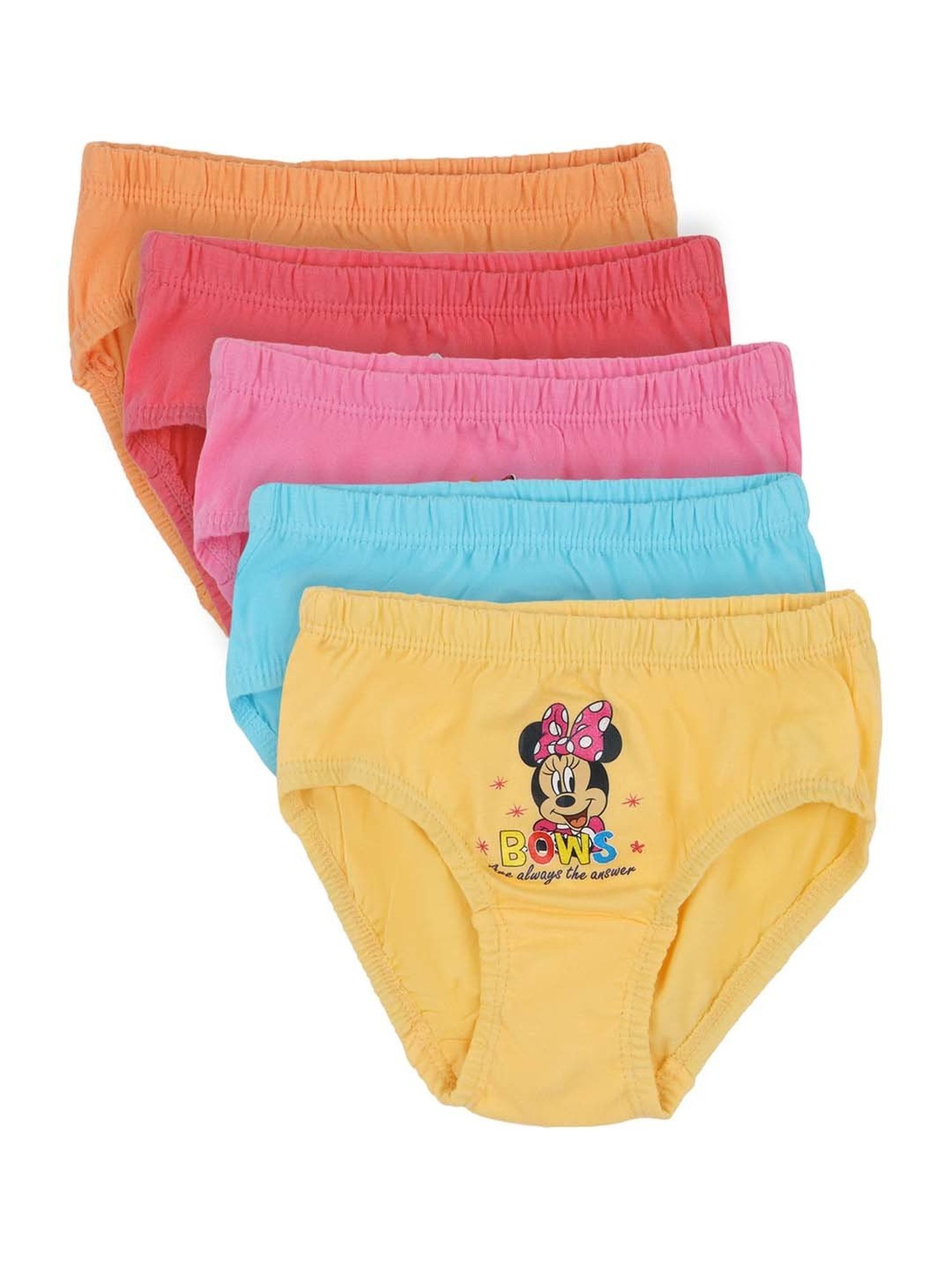 D'chica Kids Multicolor Cotton Printed Panties - Pack of 6