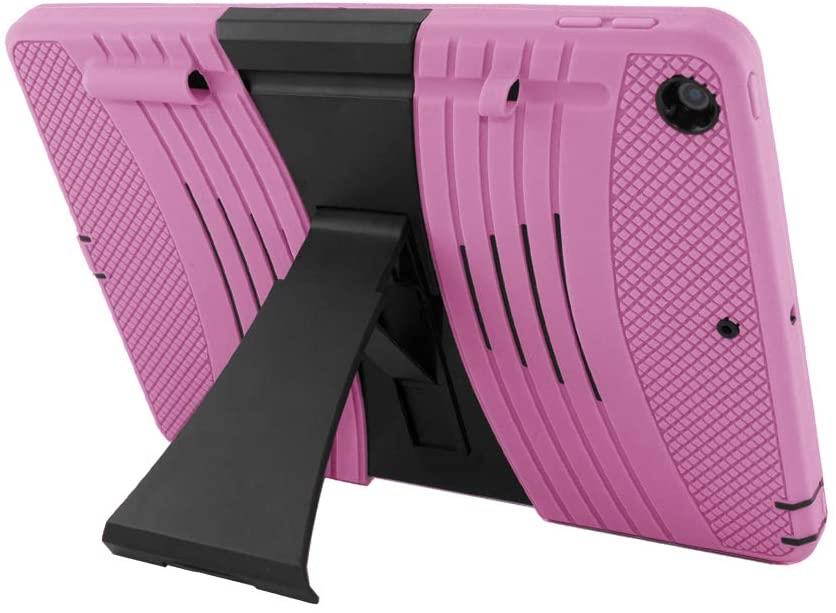 iPad 10.2 Case, Premium Rugged Hybrid Case, Kickstand, Impact Drop Protection Cover For Apple iPad 10.2 7th 8th 2019/2020 Generation (Purple)