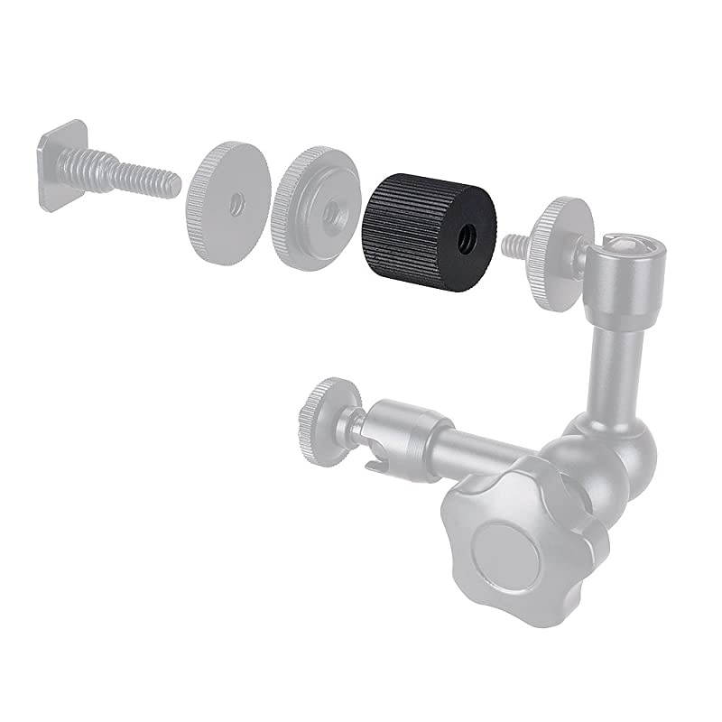 Arm Screw Tripod Nut Barrel Tripod Nut Screw Connection Nut Articulating Arm Tripod Rig Replacement with Standard 1/4"-20 Thread -2 Packs