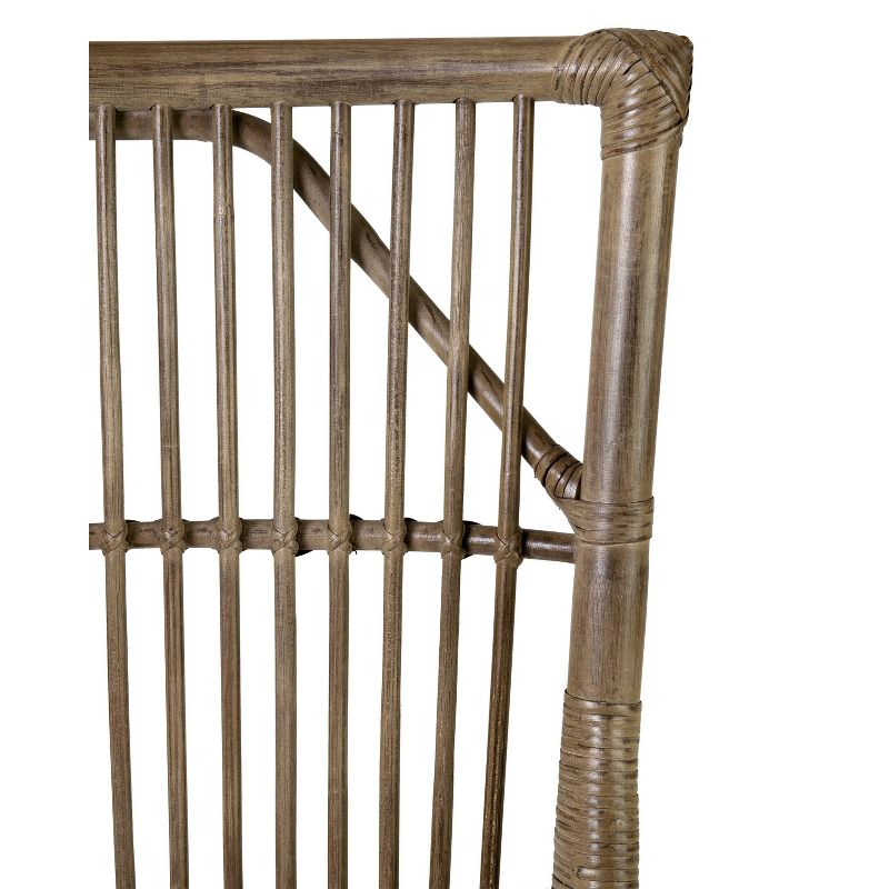 Set of 2 Lola Rattan Dining Chair Brown - East At Main