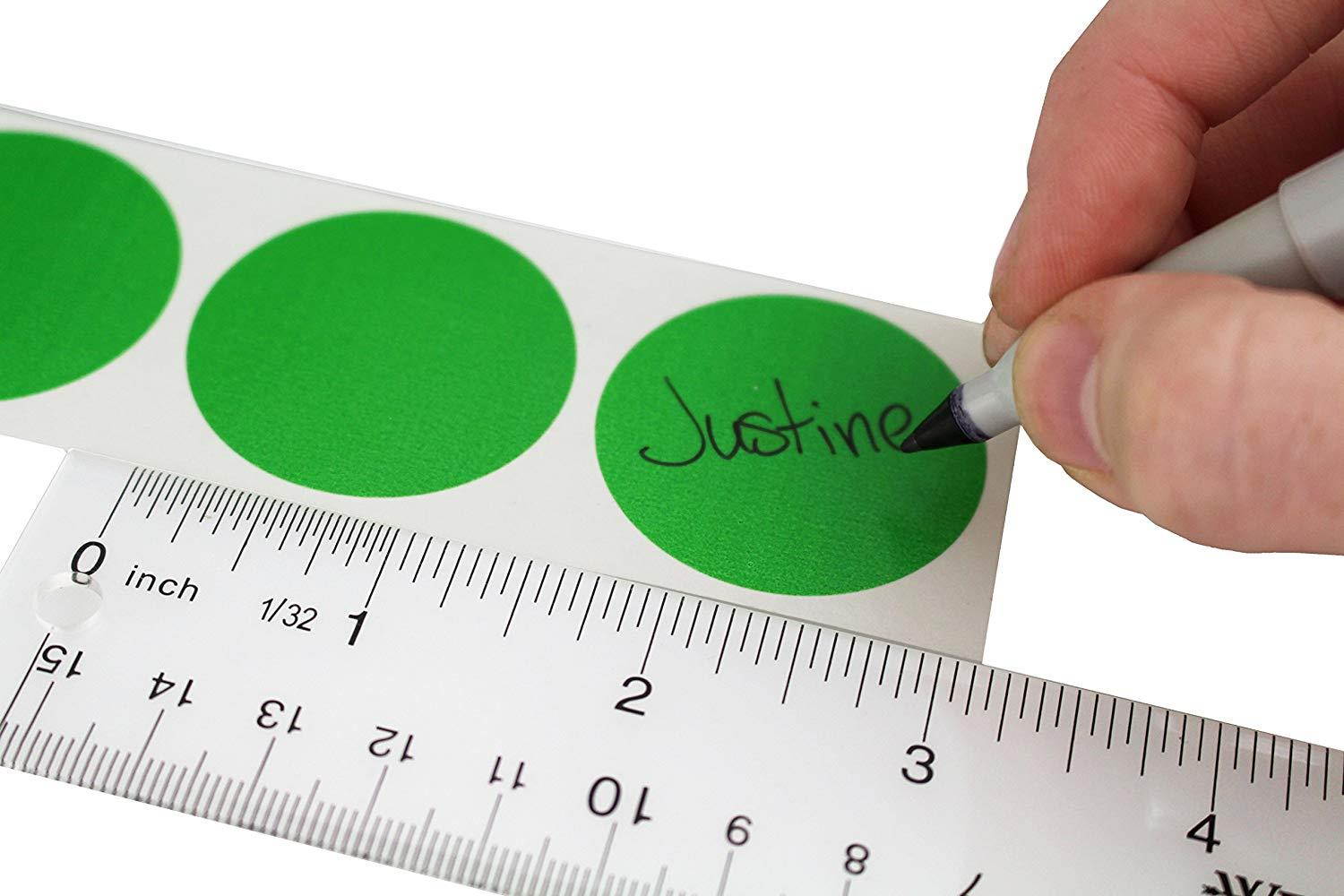 ChromaLabel 1-1/2 inch Color-Code Dot Labels | 500/Dispenser Box (Green)