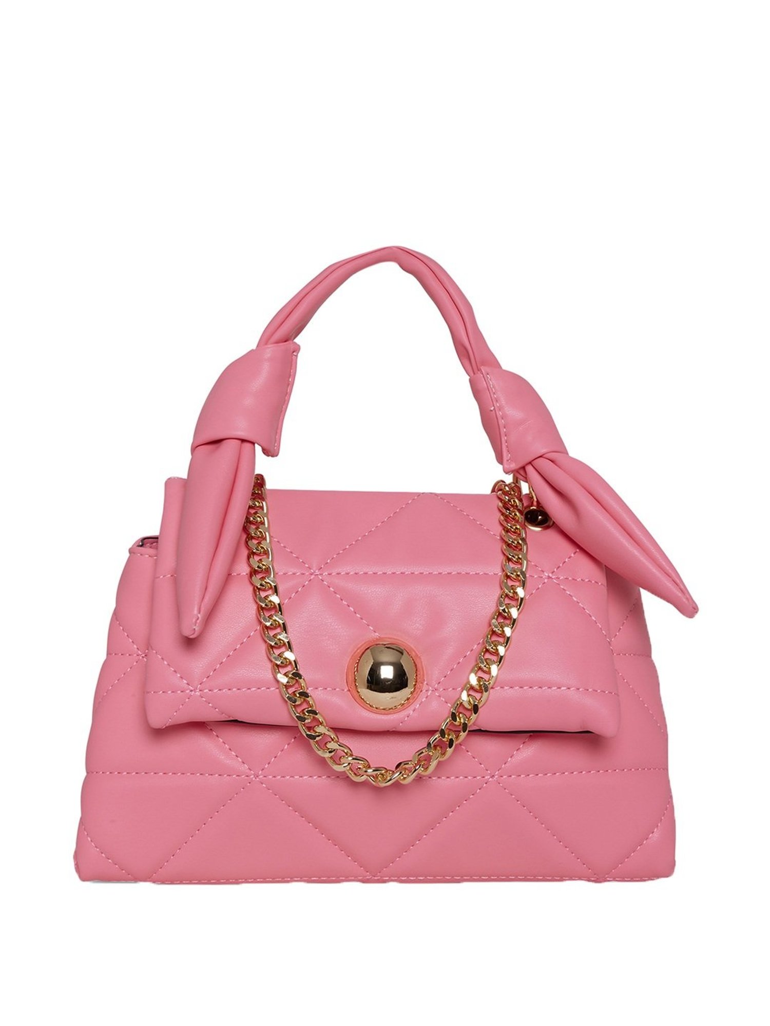 Call It Spring DAISEE670 Pink Quilted Medium Satchel Handbag
