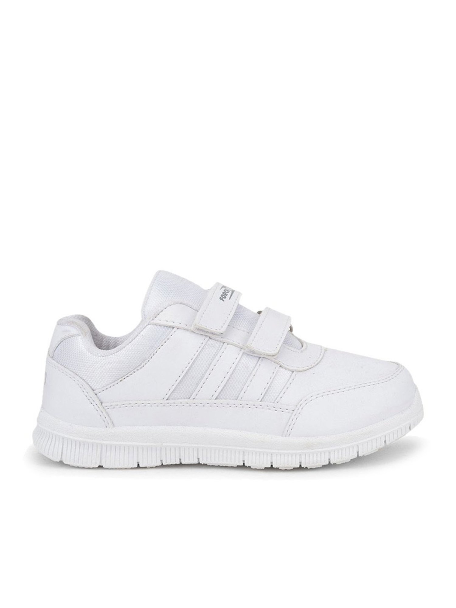 Force 10 GOLA-03 by Liberty Kids White Velcro Shoes