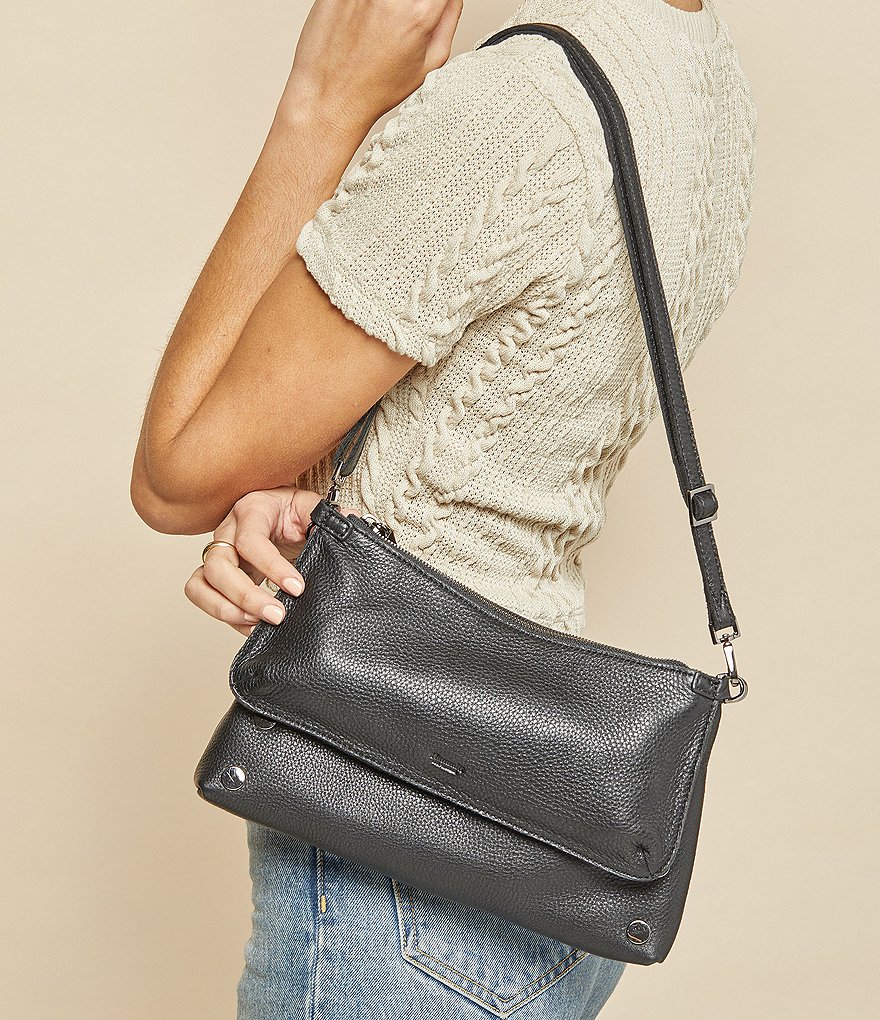 Hammitt Nathan Pebble Leather Double Pouch Crossbody Bag