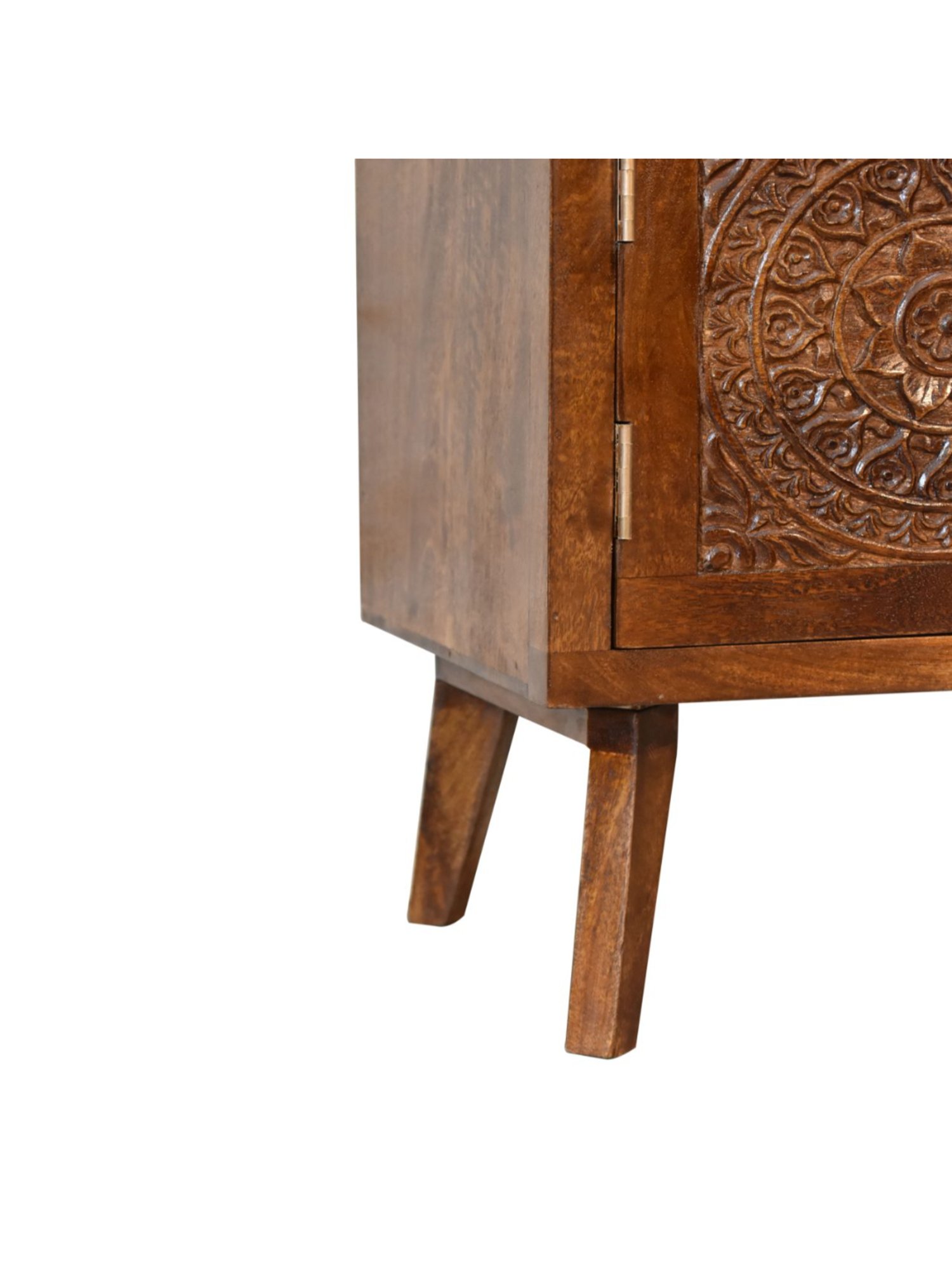 Artisan Furniture Tova Open Shelf Brown Wood Cabinet