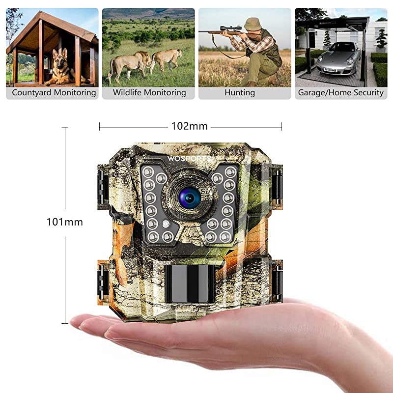 Mini Trail Camera 1080P HD Wildlife Scouting Hunting Camera with IR Night Vision Waterproof Video Cam LY121