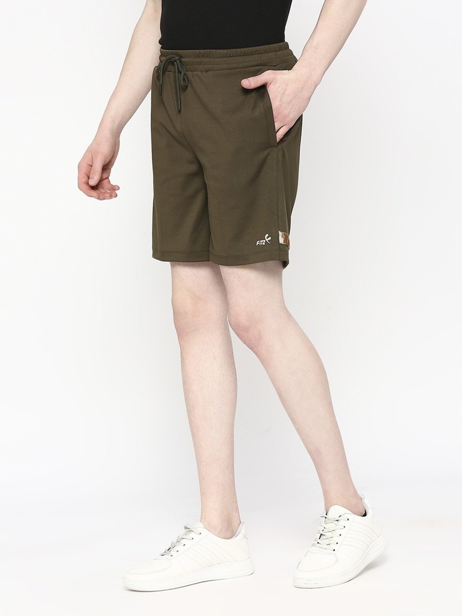Fitz Olive Slim Fit Shorts