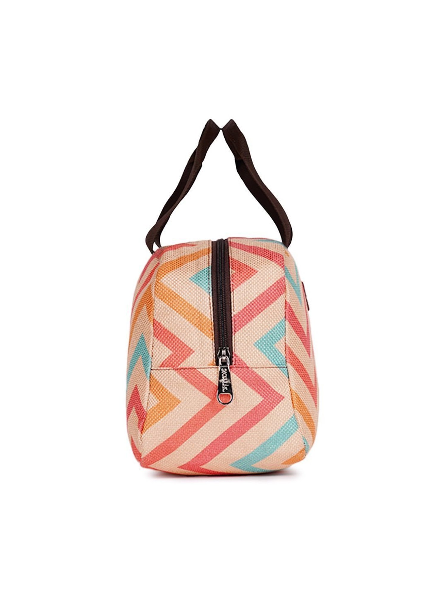 ZOUK Multicolor Geometric Lunch Bags