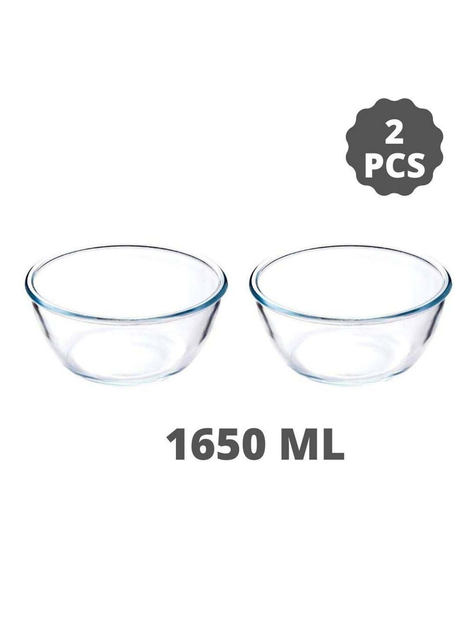 HAZEL Silver Stainless Steel Mixing Bowl - Set of 3 (2.1L)