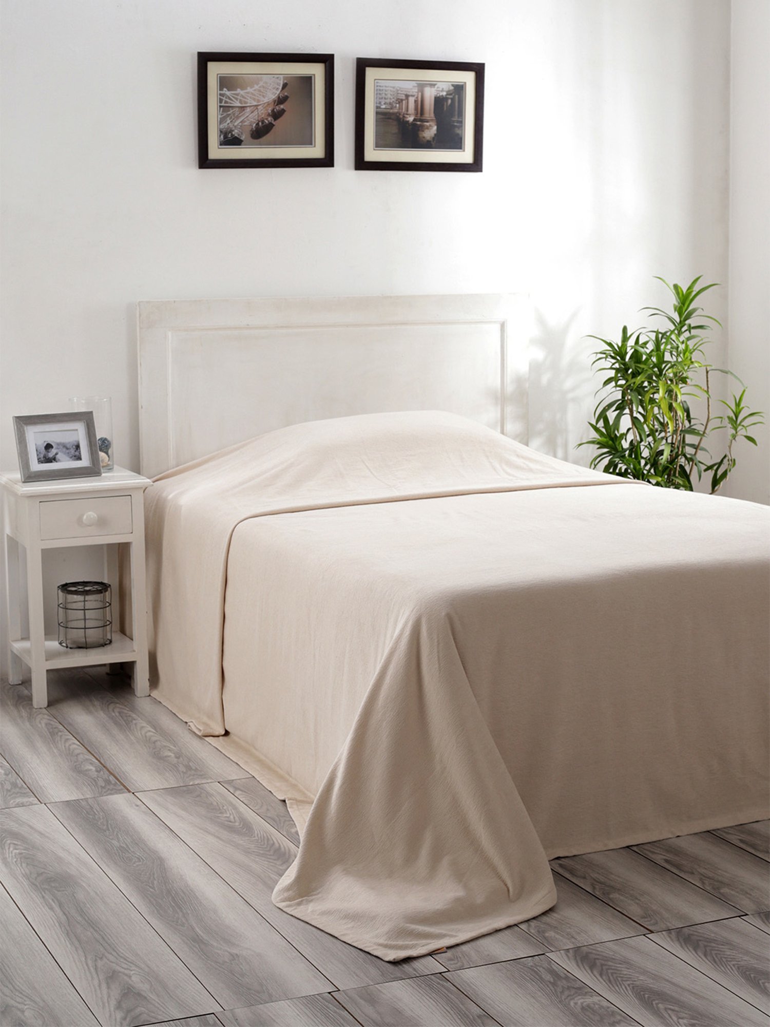 DDECOR Live beautiful Geometric Insignia Dove 210 TC Cotton Comforters - Set of 3