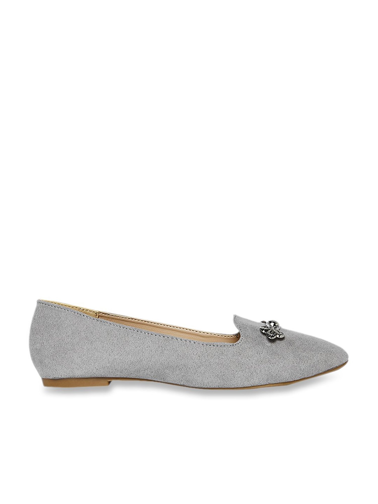 Forever Glam by Pantaloons Women's Grey Flat Ballets