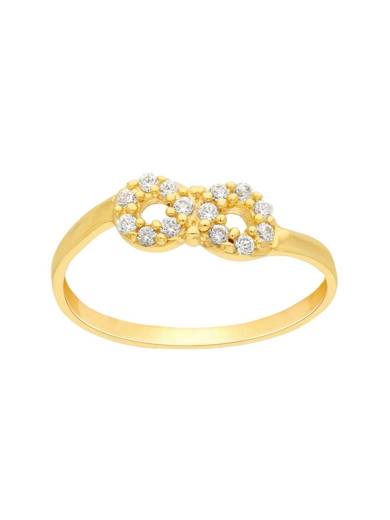 Malabar Gold and Diamonds 22k Yellow Gold Infinity Ring for Women