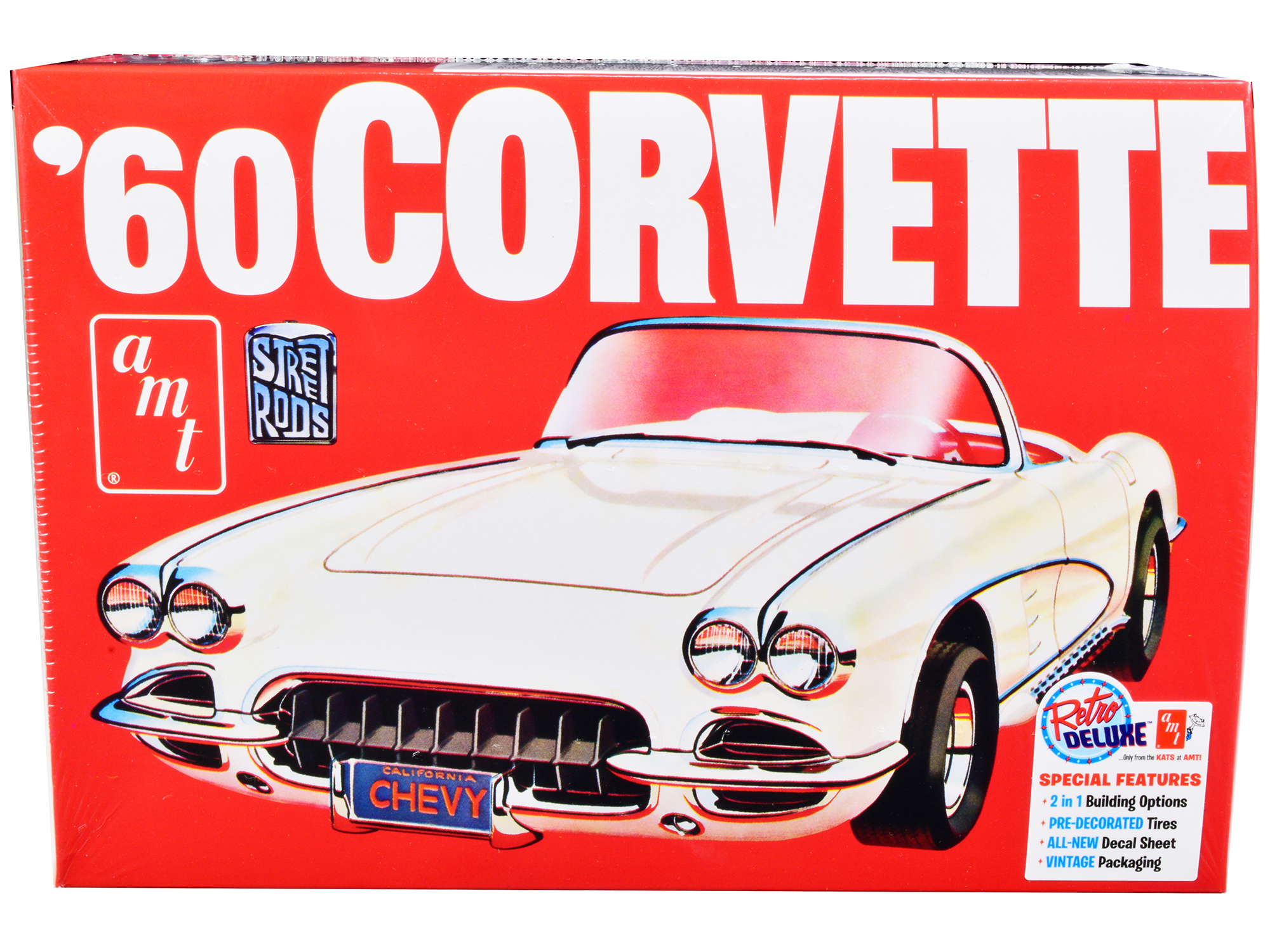 Skill 2 Model Kit 1960 Chevrolet Corvette 7-in-1 Kit 1/25 Scale Model by MPC