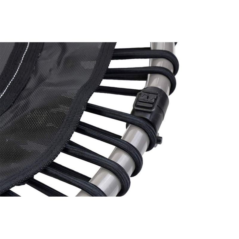 JumpSport 550f PRO Indoor Heavy Duty Lightweight 44-Inch Folding Fitness Trampoline, Black