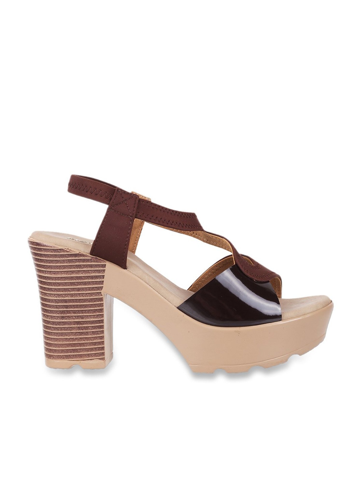 Metro Women's Tan Ankle Strap Sandals