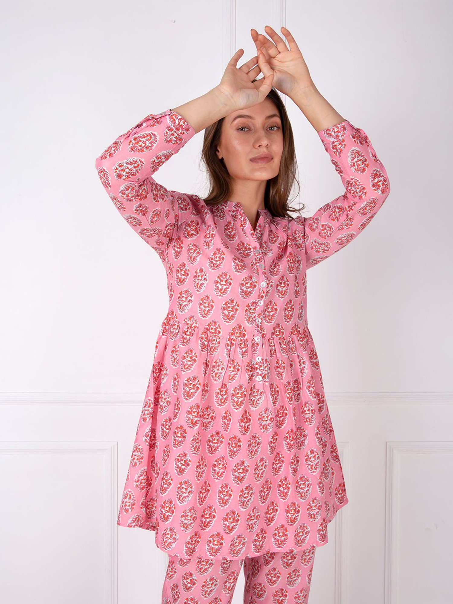 Dusk Attire Pink Hemera Co-ord Set