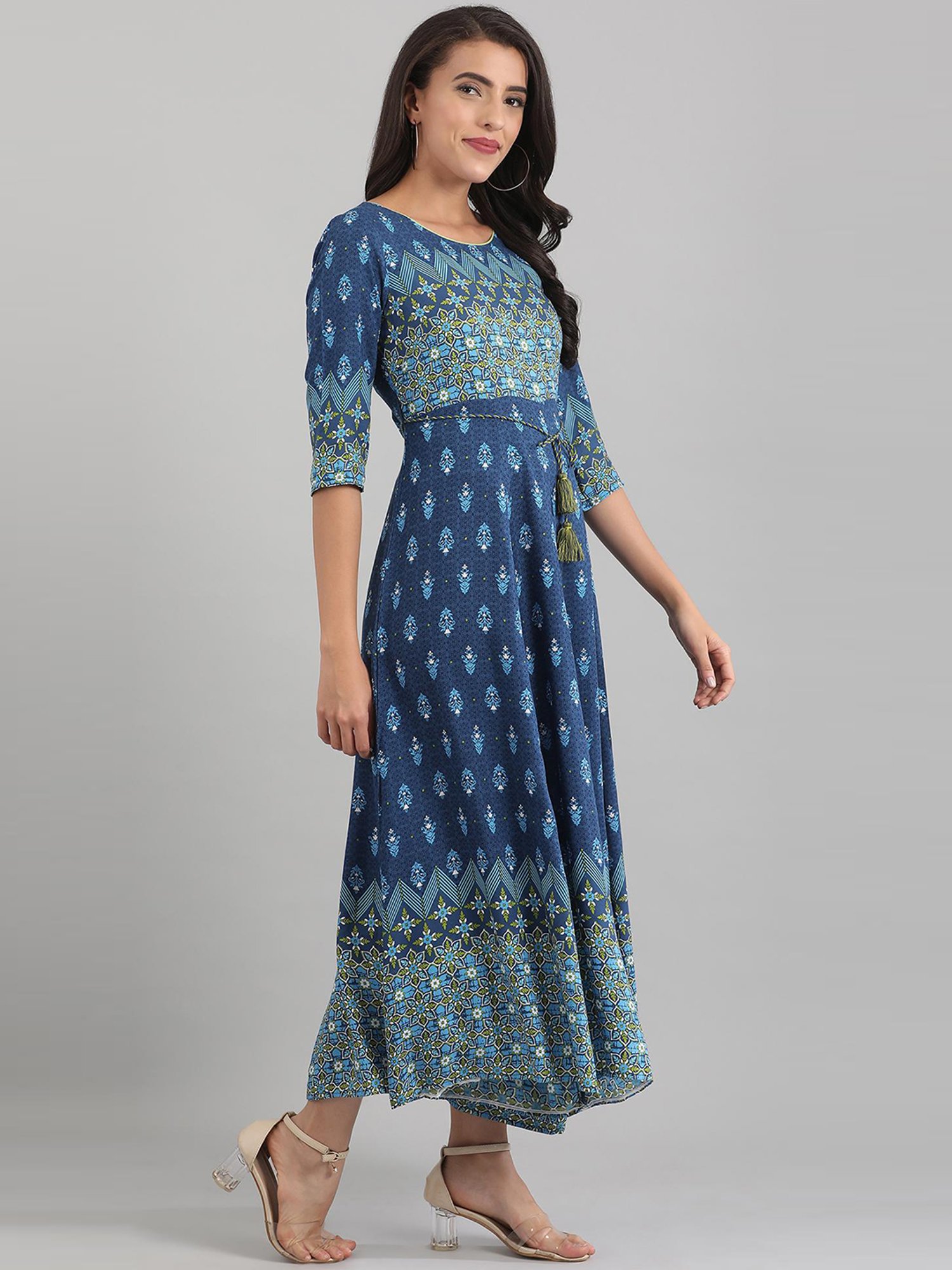 Aurelia Blue Printed Jumpsuit