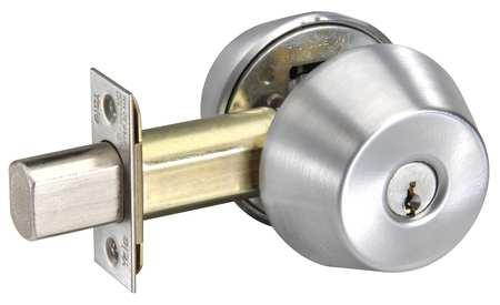 Deadbolt, Double Cylinder, Satin Chrome