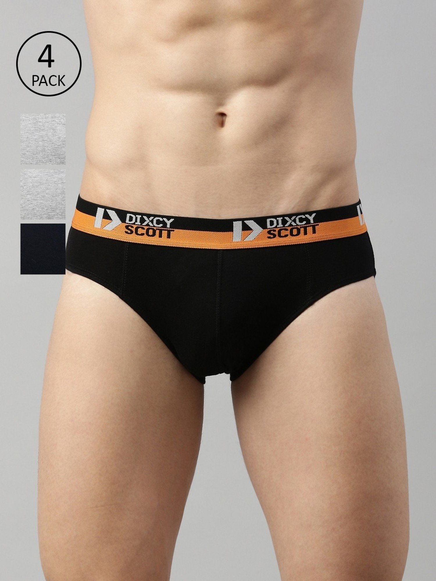 Dixcy Scott Originals Multi Cotton Regular Fit Briefs - Pack Of 4