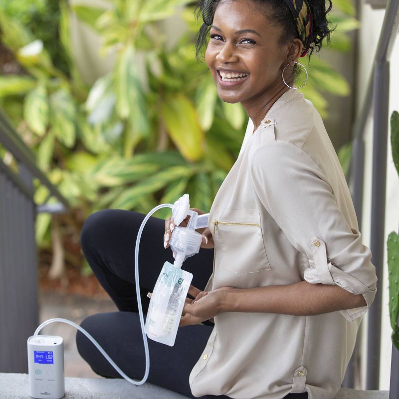 Spectra Simple Store Breast Milk Collection Storage Bags with Bottle Connector - 10ct