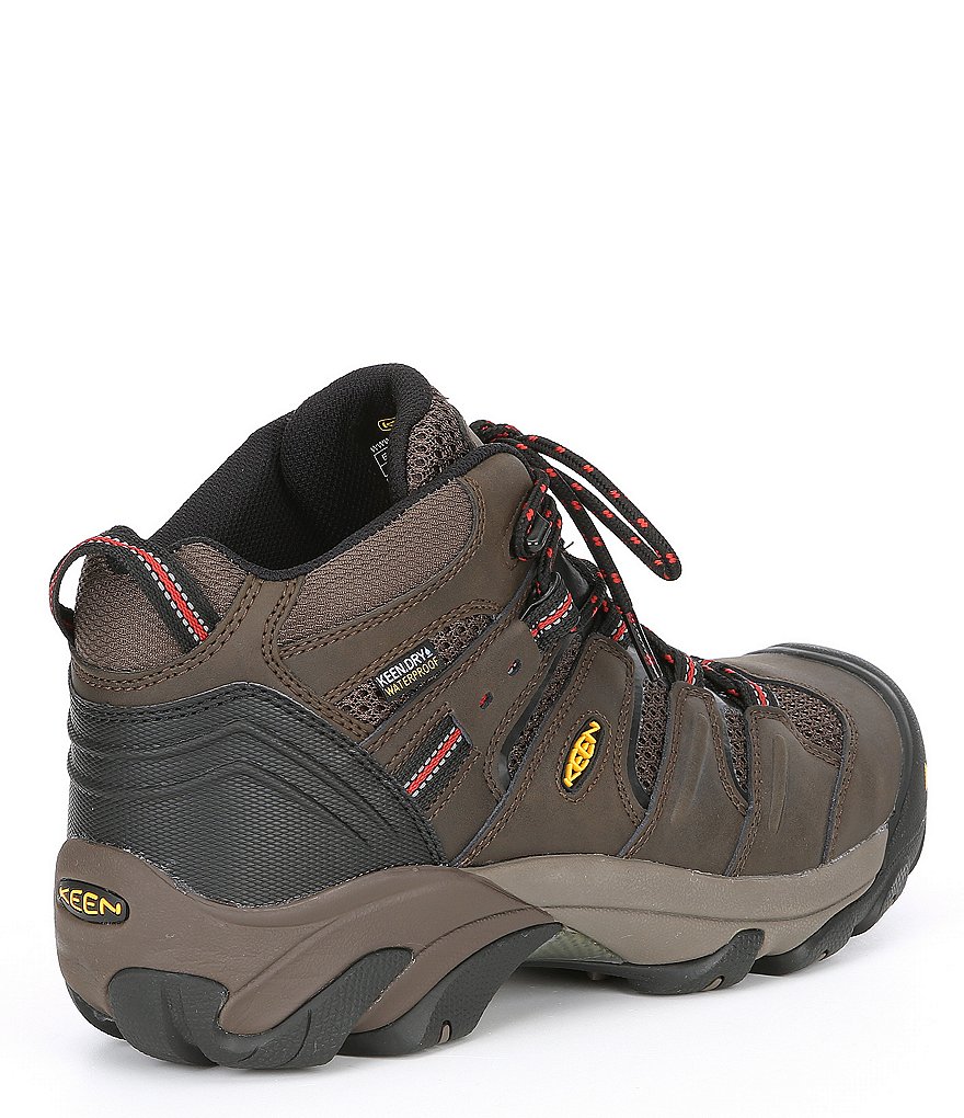 KEEN Men's Utility Lansing Mid Waterproof Steel Toe Work Boots