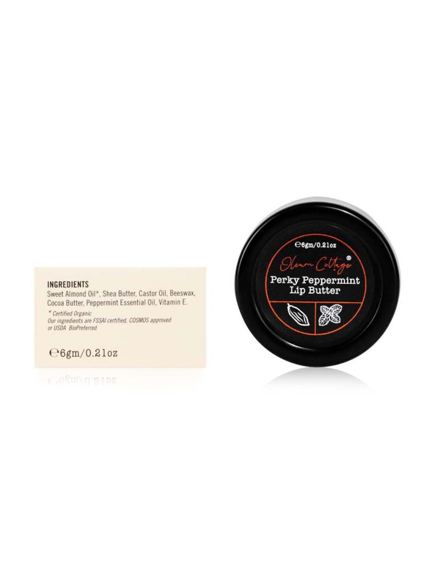 Oleum Cottage Perky Peppermint Lip Butter - 6 gm