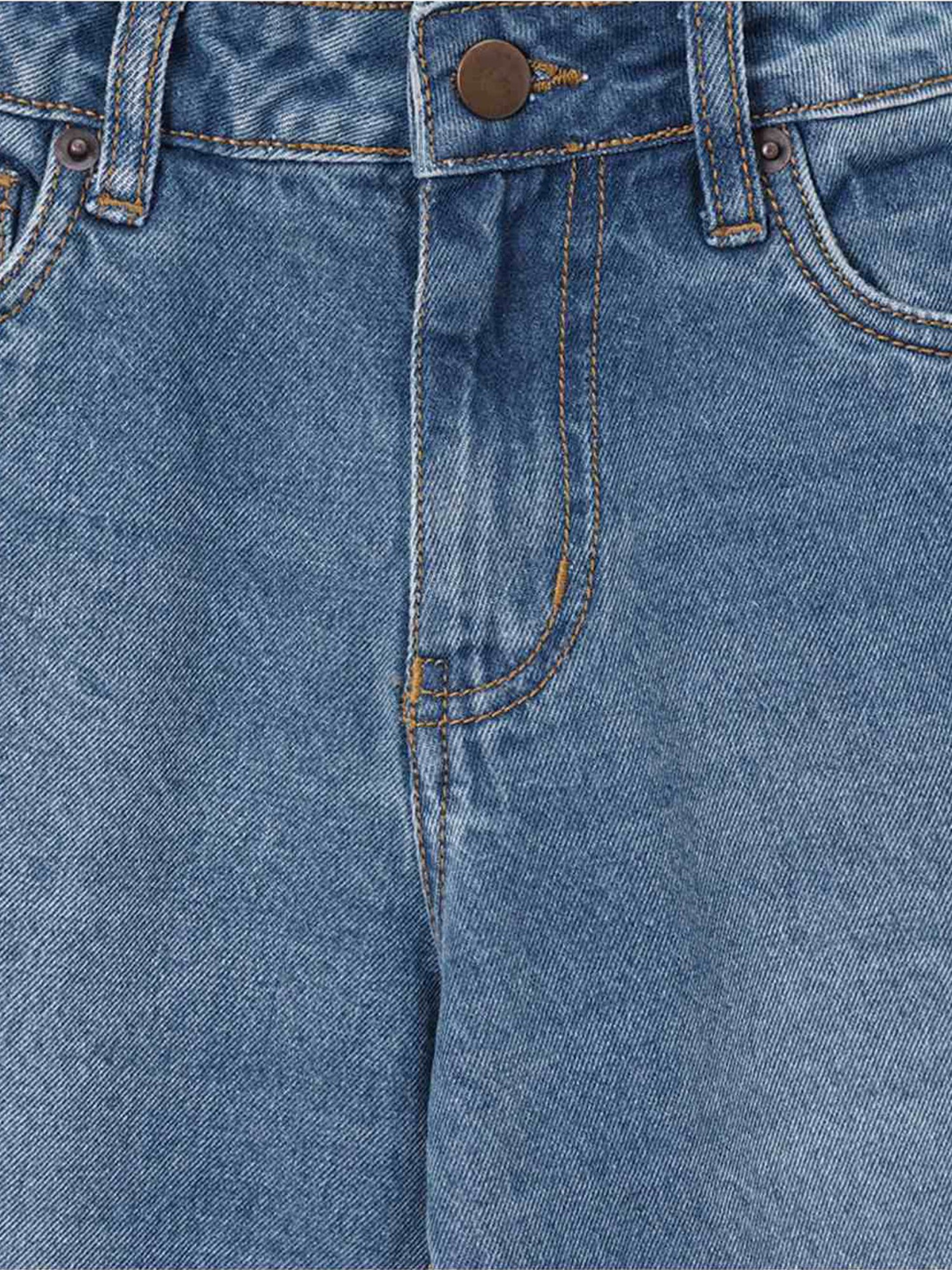 Edheads Girls Blue Cotton Regular Fit Jeans