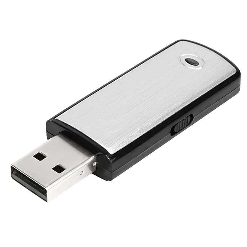 Voice Recorder USB Flash Drive 128Kbps 8gb No Flashing Light When RecordingCompatible with WindowsMini Listening Devices Record