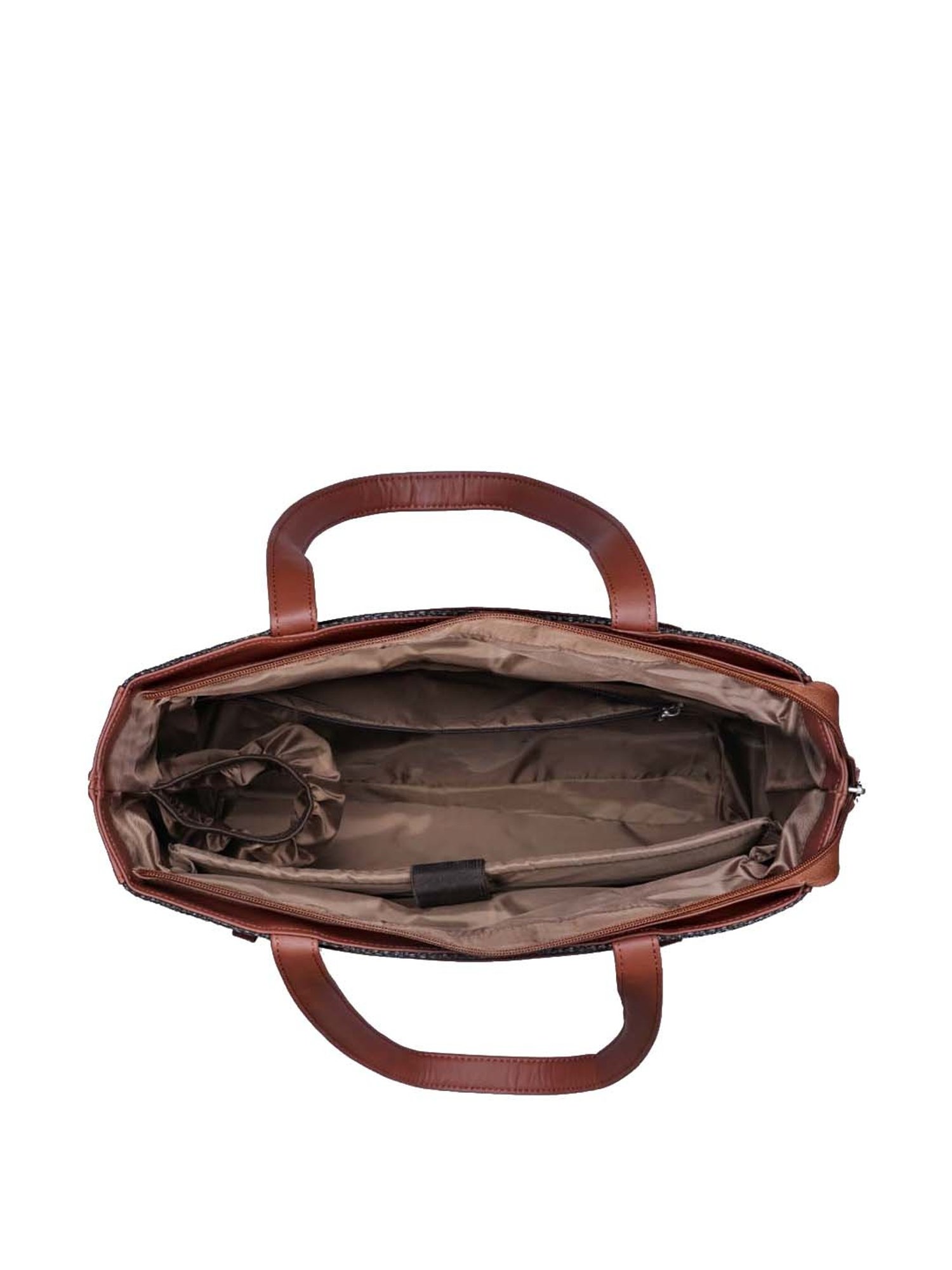 ZOUK Multicolor Printed Large Laptop Tote Handbag