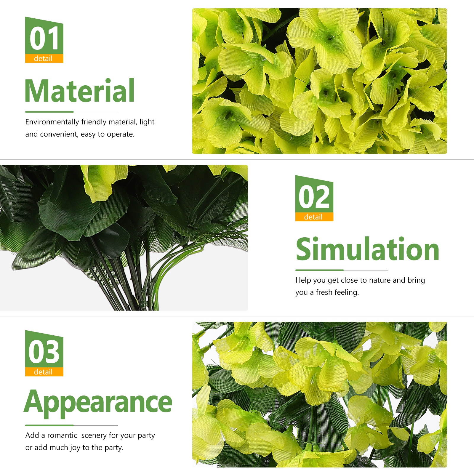 2Pcs Delicate Hanging Simulation Flower Simulation Violet Flower Fake Hanging Flower