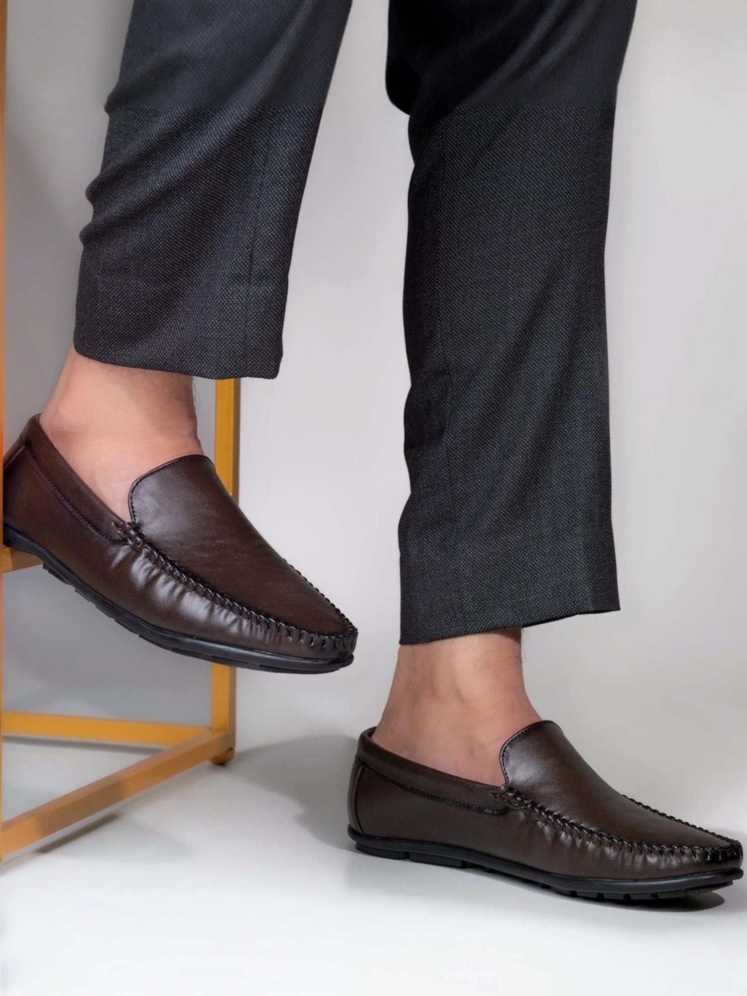 Alberto Torresi Men's Men's Brown Casual Loafers