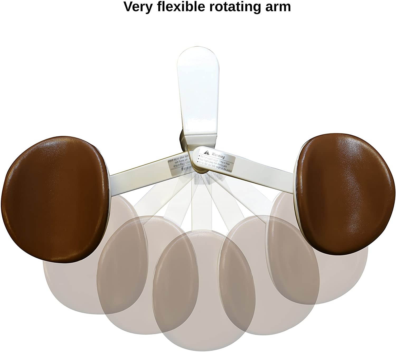 Syba Wrist Rest, Padded Armrest Ergonomic Arm Rest Support Aluminum Alloy Rotating Mouse Arm Rest Mouse Pad for Computer Table Arm Support SY-ACC65088