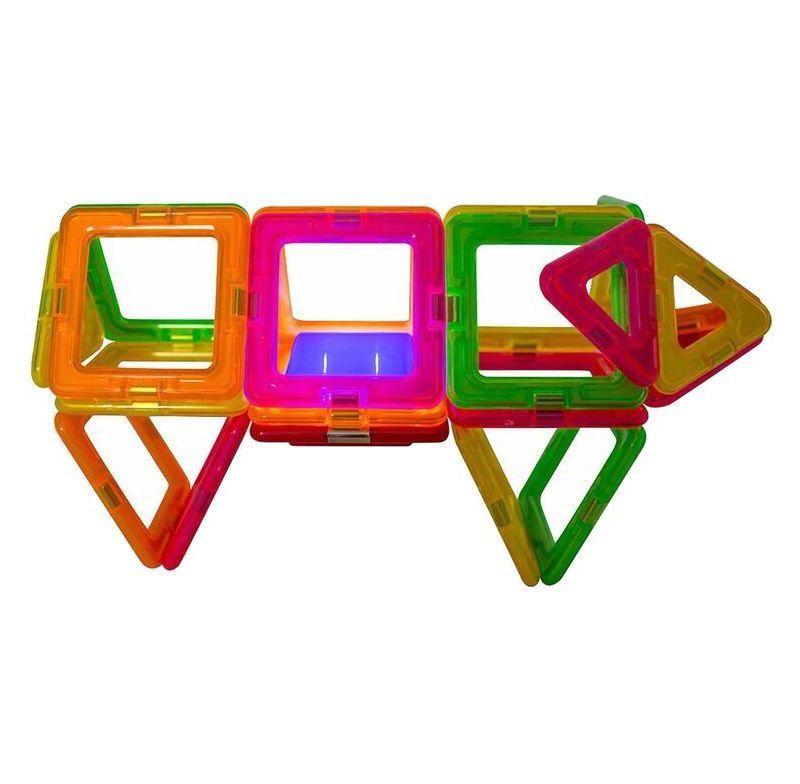 Magformers Neon 28 PC Blacklight Set