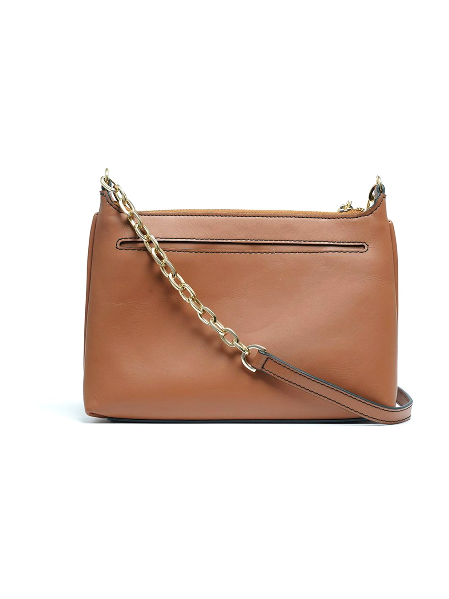 RI2K London Brown Leather Small Cross Body Bag