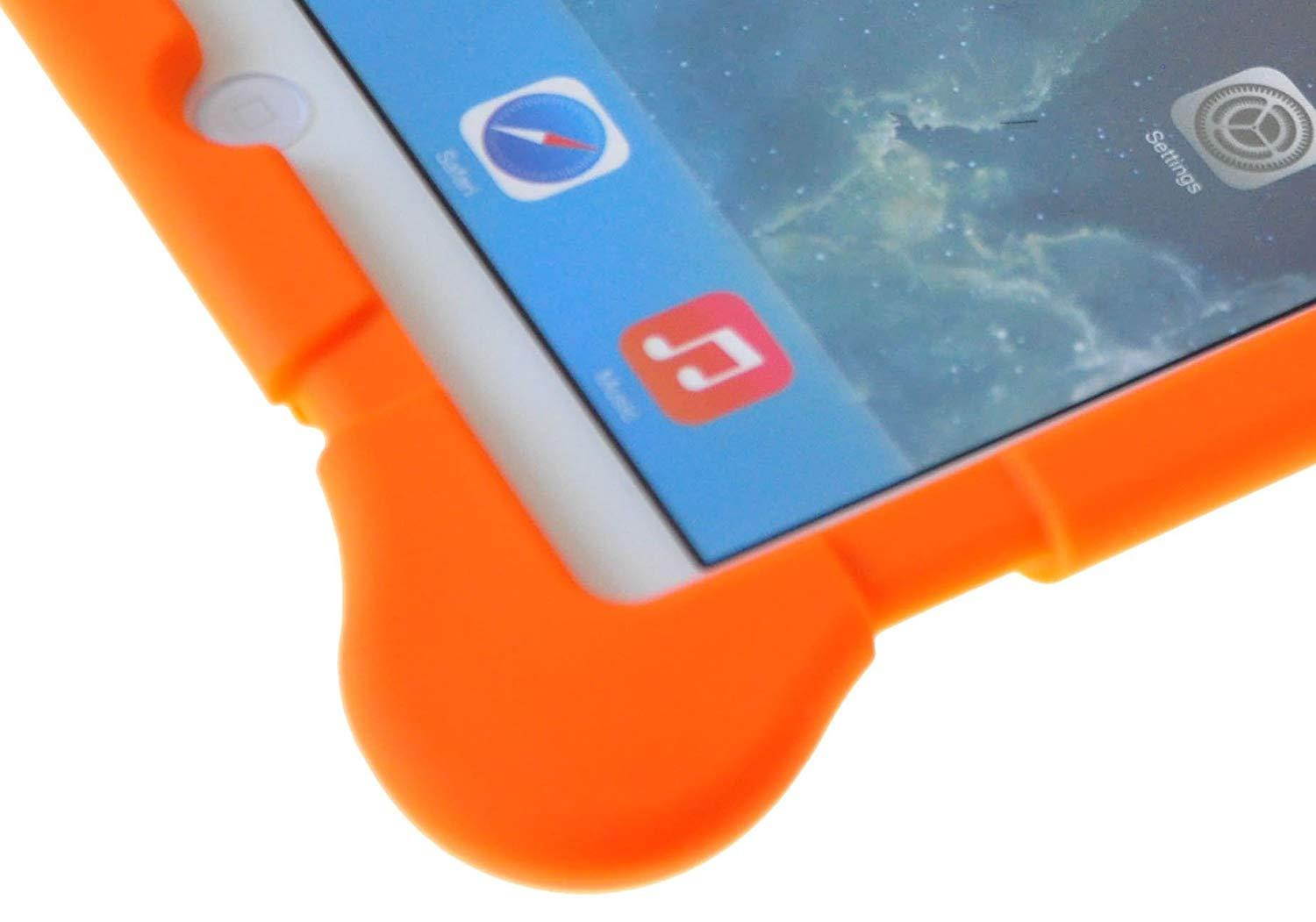 suchAcase Reader Series Kids Friendly Baby Safe Heavy Duty Soft Protective Case for Apple iPad Air (Orange)