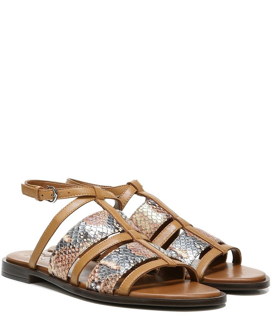 Naturalizer Fianna Snake Print Leather Sandals