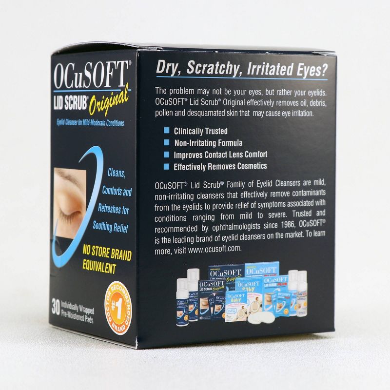 OCuSOFT Eye Lid Scrub Original Pre-Moistened Pads - 30ct