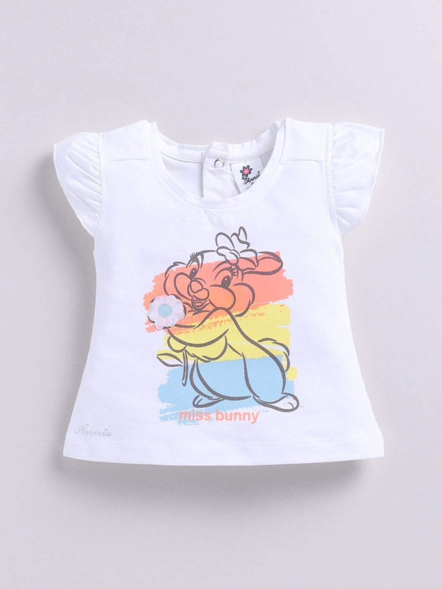 ANNIE Girls Multicolor Cotton Printed Top & Skirt Set