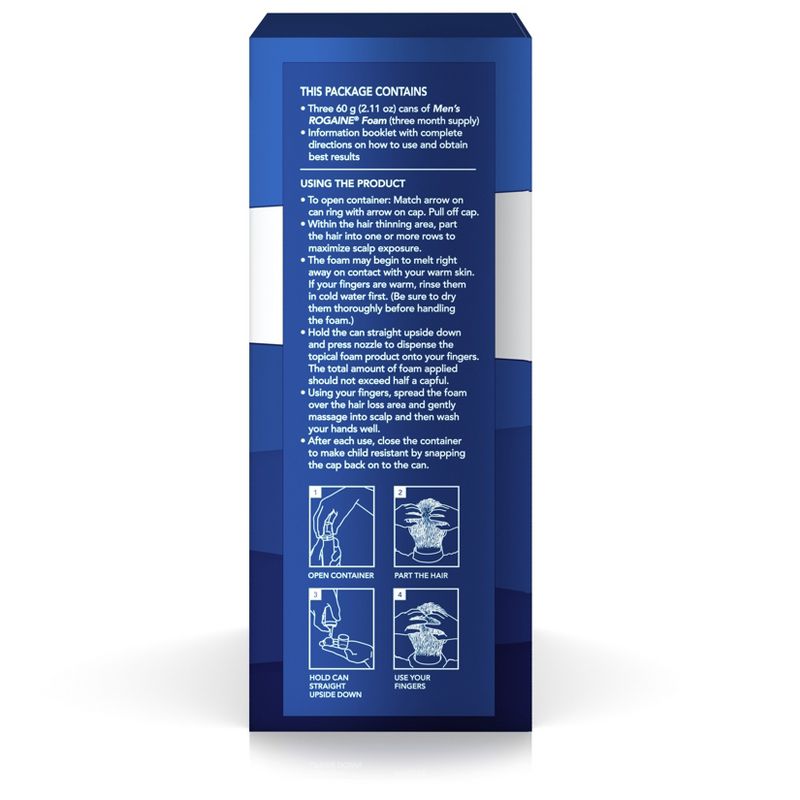 Rogaine Men's Minoxidil Hair Thinning & Loss Treatment Foam - 3 Month