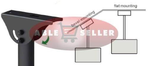Ceiling TV Mouunt Bracket For Flat Slanted Or Vaulted Ceiling LCD LED PLASMA 24 26 30 32 36 37 40 TILT SWIVEL ROTATE