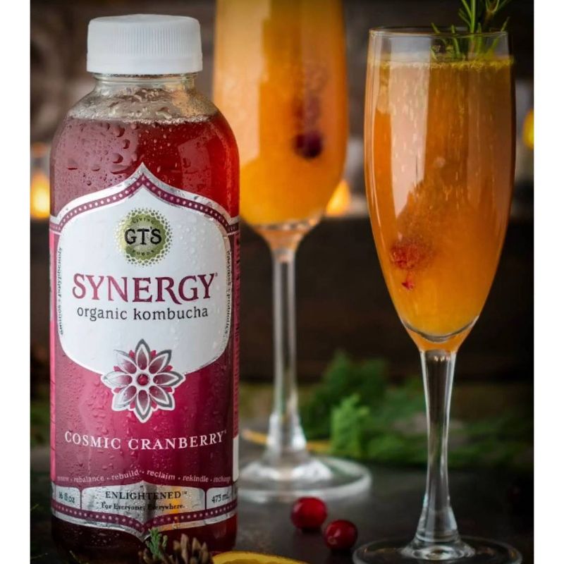 GT's Synergy Cosmic Cranberry Organic Kombucha - 16 fl oz Bottle