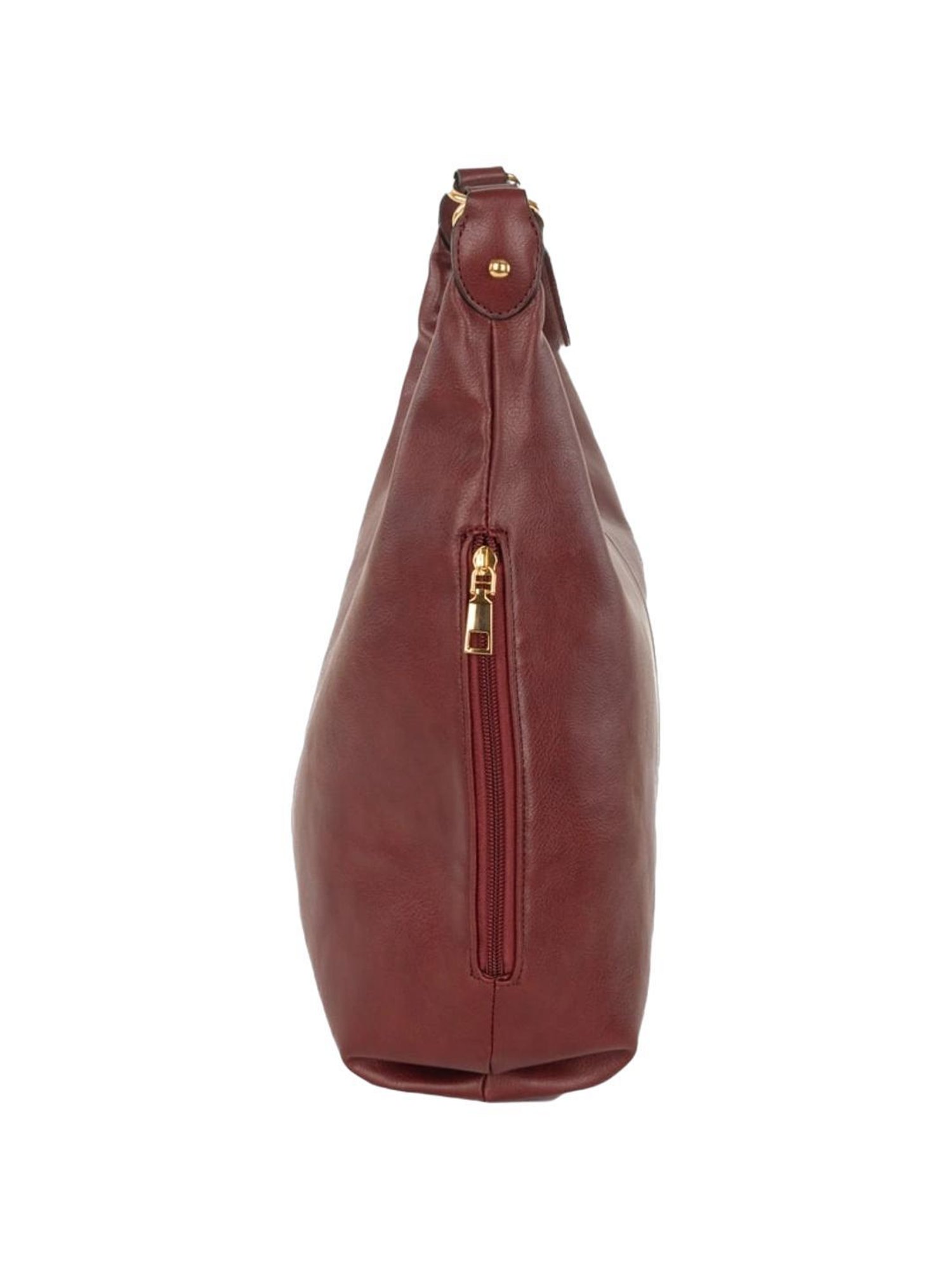 BULCHEE Burgundy Solid Sling Handbag