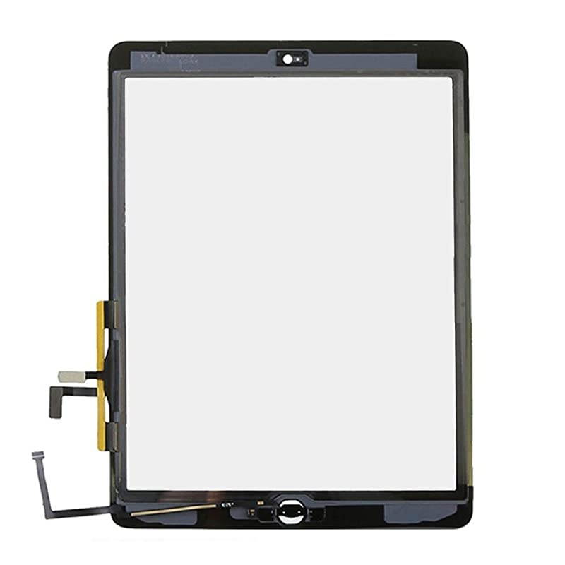 Touch Screen Replacement for iPad Air 1st Generation DigitizerOnly for A1474 A1475 A1476 with Home Button Full Repair Kit Camera Holder