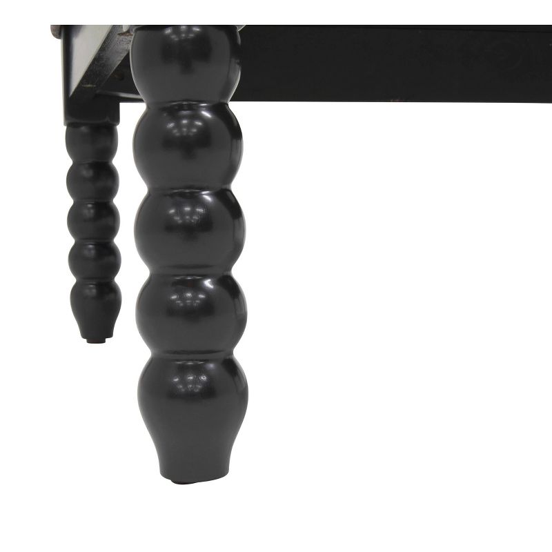 Colonnade Spindle Square Ottoman Pewter - Studio Designs Home